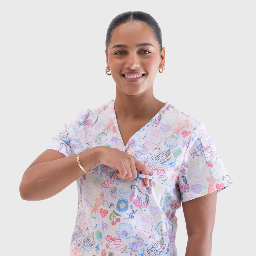 Self Love Club | Fun Scrub Top – Scrub Soda