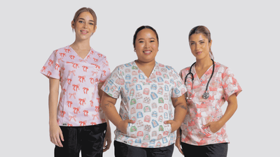 Discount christmas scrub tops